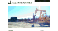 Desktop Screenshot of maximusoperating.com