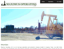 Tablet Screenshot of maximusoperating.com